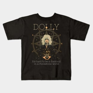 Dolly Parton Psychedelic Zen Meditation Kids T-Shirt